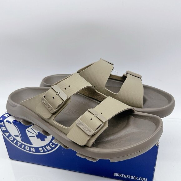 Birkenstock Mogami Terra Stealth 2 Strap Birko-Flor Slide Faded Khaki Mens EU 45 - Picture 2 of 11